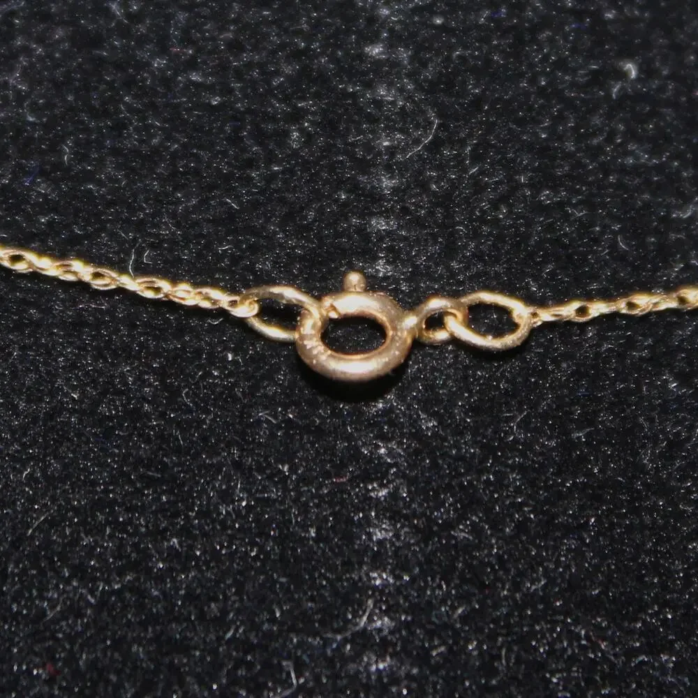 Dainty Solid 14K Gold Necklace with Blue Opal Star Charm - Picture 7 of 9